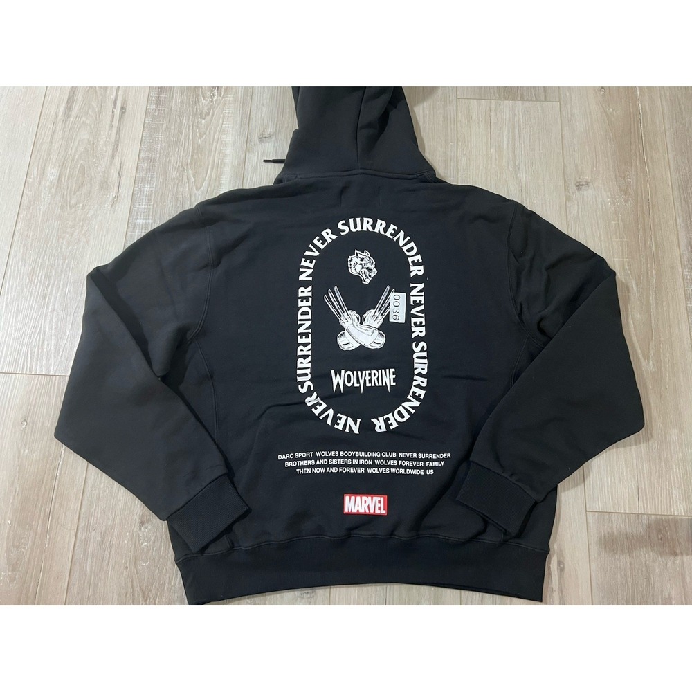 Darc Sport Men's Hoodie Size M "Claws" French Terry Hoodie Wolverine Marvel